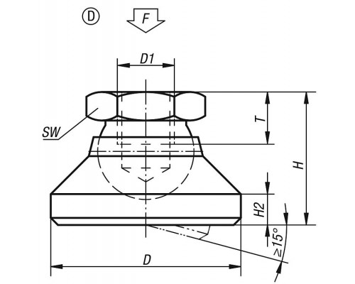 Опора K0395.320 Kipp