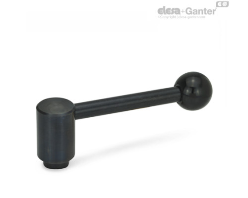 Ручка рычажного типа с функцией защиты GN 312-24-M10-D ELESA+GANTER Ручка рычажного типа с функцией защиты GN 312-24-M10-D ELESA+GANTER