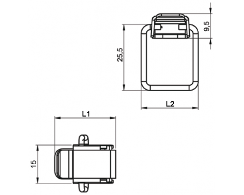 Защелка M1 EMES