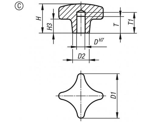 Ручка K0147.112 Kipp