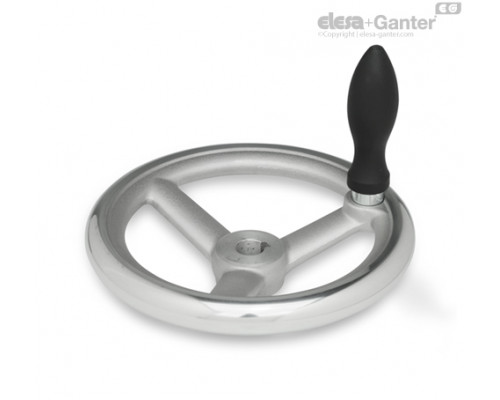 Маховик DIN 950-AL-100-K12-D ELESA+GANTER