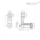 Позиционирующая кривошипная рукоятка GN 558-165-B24 ELESA+GANTER