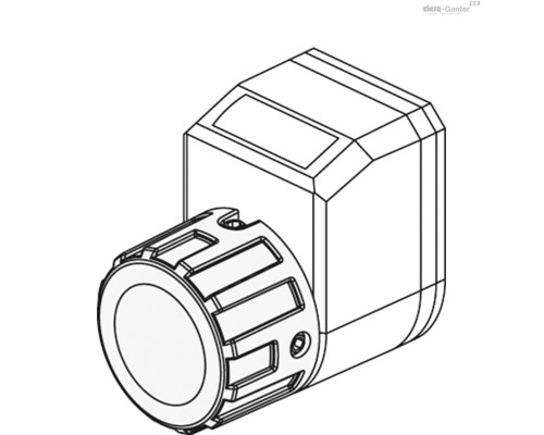 Поворотная ручка MDX.50-D-C2 (CE.81831-D-C2) ELESA+GANTER