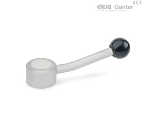 Плоская ручка рычажного типа GN 125.5-45-M16-E ELESA+GANTER