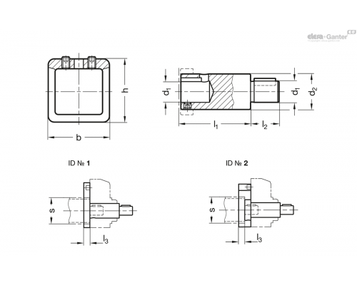 Монтажный комплект GN 296-40-12-1 ELESA+GANTER
