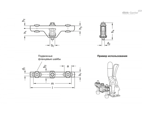 Удлинение прихвата GN 801.1-85-16-ST ELESA+GANTER