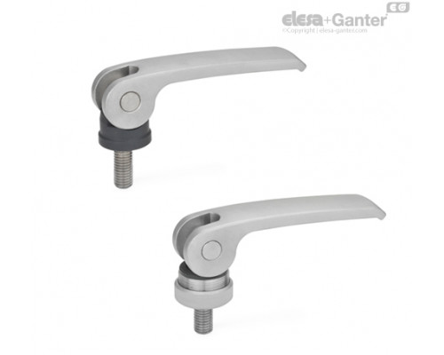 Плоская ручка рычажного типа GN 927.5-82-M8-30-B ELESA+GANTER