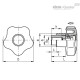 Лепестковая ручка с функцией защиты VCTS-Z-40 A-M6 (169631) ELESA+GANTER