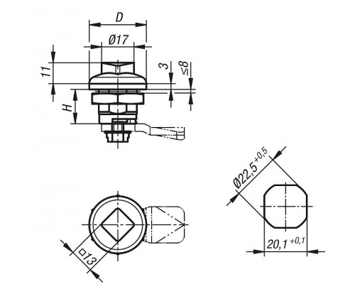 Замок K1354.18 