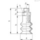 Вакуумная присоска VVN-40-G3/8-T-S (VV.58026) ELESA+GANTER