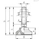 Регулируемая опора LS.A-25-8.5-M12x43 (340721) ELESA+GANTER