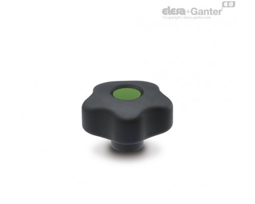 Лепестковая поворотная ручка VCT.43 B-M6-SOFT-C17 (169892-C17) ELESA+GANTER