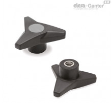 Трёхлепестковая ручка VB.839/63 SST-M8-SOFT-C3 (64808-C3) ELESA+GANTER
