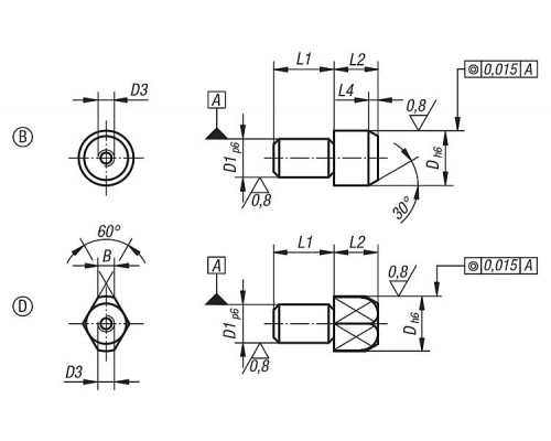 Пальцы K0818.12 Kipp