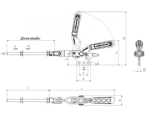 Зажимы 333-4-L-M12-C1 Kukamet
