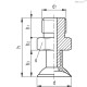 Вакуумная присоска VVH-18-G1/8-T-A (VV.52053) ELESA+GANTER