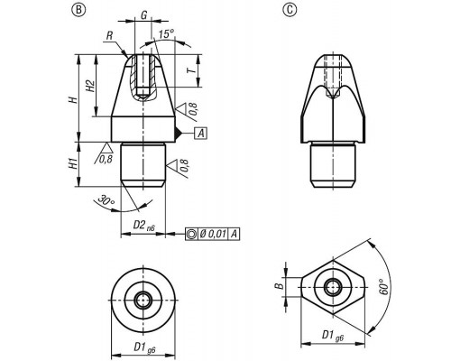 Пальцы K1094.412 Kipp