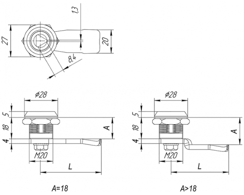 Замок YPK3748 EMES