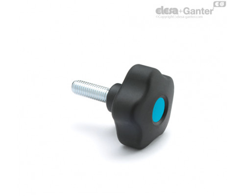 Лепестковая поворотная ручка VCT.43 p-M6x20-SOFT-C5 (169902-C5) ELESA+GANTER