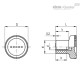 Ручка с накаткой EKK.16-B-M4-C1 (242086-C1) ELESA+GANTER