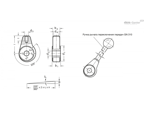 Втулка GN 919-35-B12 ELESA+GANTER