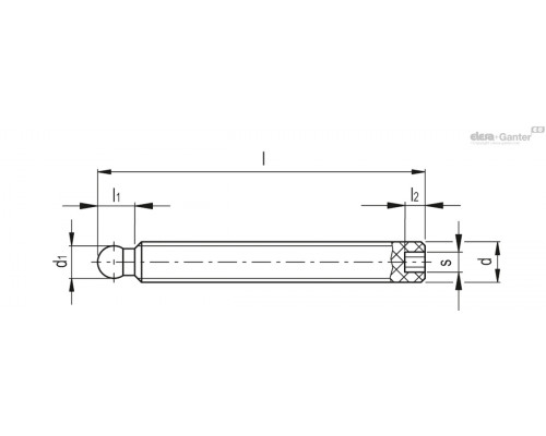 Установочный винт GST-M8x63-SB-C9 (317917-C9) ELESA+GANTER