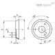 Фланец F.50 N (30302) ELESA+GANTER