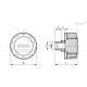 Крышка сапуна SMN.80-3/4-F40 (156883) ELESA+GANTER
