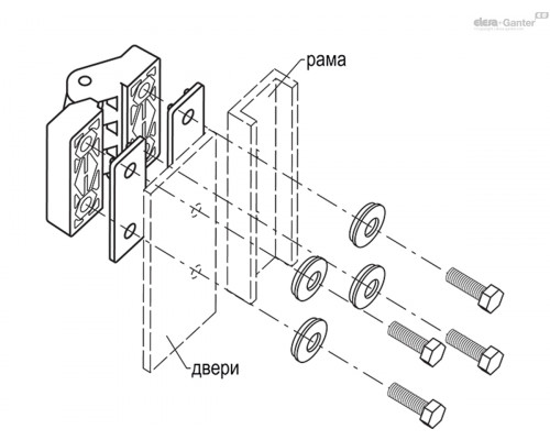 Петли CFAX.49-p-M5x14-IP (422458) ELESA+GANTER