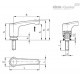 Герметичная регулируемая ручка MRY.63-SST-p-M8x30-HVD (153546) ELESA+GANTER