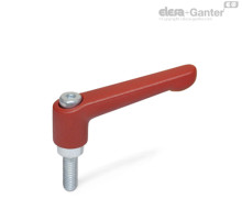 Регулируемая ручка рычажного типа GN 300.2-63-M6-63-RS ELESA+GANTER