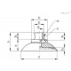 Вакуумная присоска VVB-60-G3/8-B (VV.46503) ELESA+GANTER