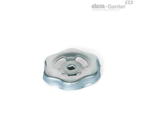 Штампованный стальной маховик GN 227.6-ST-100-V9-ZB ELESA+GANTER