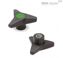 Трёхлепестковая ручка VB.839/100 SST-M12-SOFT-C17 (64878-C17) ELESA+GANTER