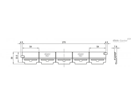 Ограничивающий борт RLT-CE (429826) ELESA+GANTER
