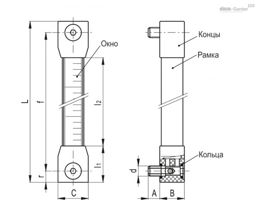 Индикатор HCL-400-M12 (111221) ELESA+GANTER