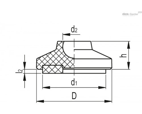 Основание LS.VA-40-14 (340132) ELESA+GANTER