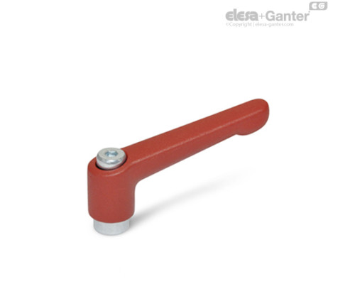 Регулируемая ручка рычажного типа GN 300.2-78-M10-RS ELESA+GANTER