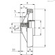 Маховик VRTP.160-GXX2 A-14 (CE.33111-R) ELESA+GANTER