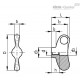 Зажимной барашек EWNM-SST-48-FP-M6 (222011) ELESA+GANTER