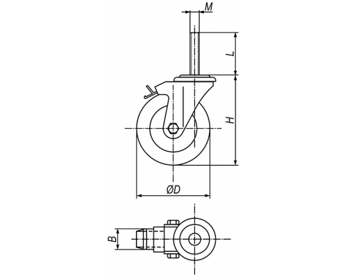 Колеса EP05ZKZ100X25F58 EMES