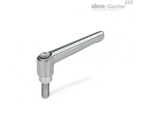 Регулируемая ручка рычажного типа GN 300.1-78-M8-25-CR ELESA+GANTER