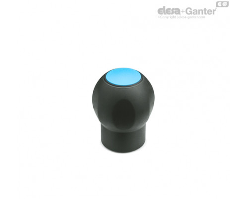 Грибовидная лепестковая ручка EBK.50 B-M12-C-SOFT-C5 (245207-C5) ELESA+GANTER
