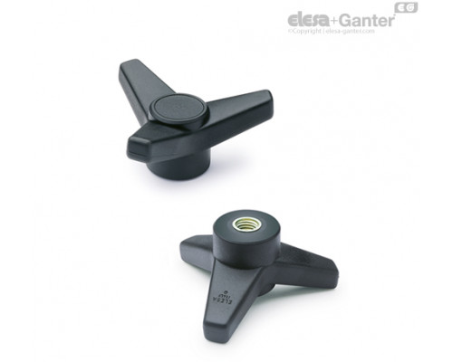 Трёхлепестковая ручка VB.639/45 SST-M6 (65548) ELESA+GANTER