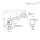 Ручка рычажного типа с функцией защиты GN 312-21-M8-16-E ELESA+GANTER