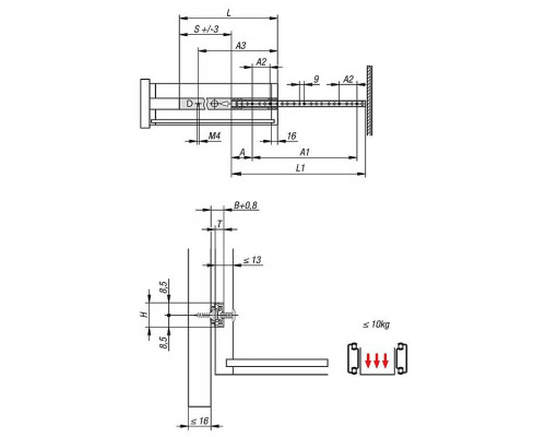Направляющие K1566.0249 Kipp