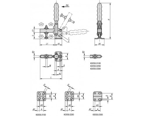 Прижимы K0058.0300 Kipp