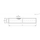 Стержень NSL-12x3-R-1500-A (470435) ELESA+GANTER