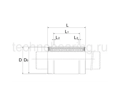 Линейный шариковый подшипник TECHNIX LM 10-UU