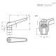 Регулируемая ручка рычажного типа GN 101.1-30-M16-SW ELESA+GANTER